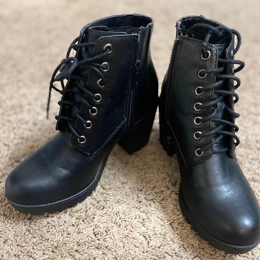 Plant form booties side zipper